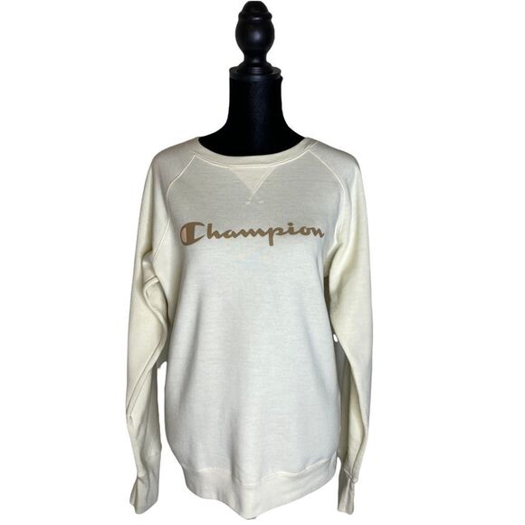 NWOT Champion Powerblend Graphic Crew Pullover Sweatshirt - Picture 2 of 7